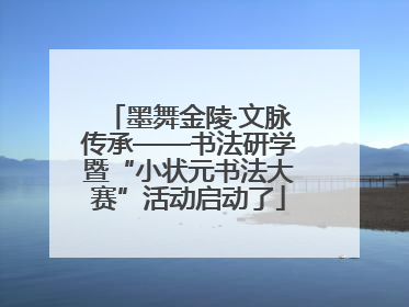 墨舞金陵·文脉传承——书法研学暨“小状元书法大赛”活动启动了