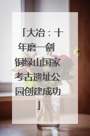 大冶：十年磨一剑 铜绿山国家考古遗址公园创建成功