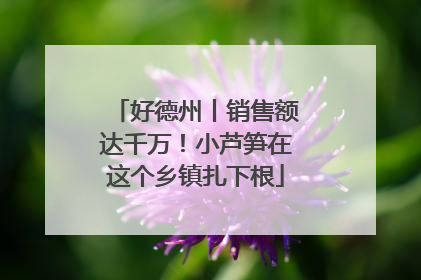 好德州丨销售额达千万！小芦笋在这个乡镇扎下根