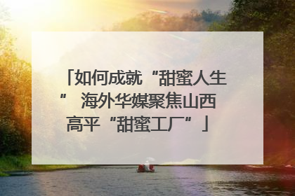 如何成就“甜蜜人生” 海外华媒聚焦山西高平“甜蜜工厂”
