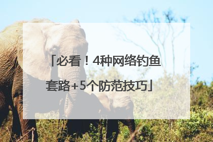 必看！4种网络钓鱼套路+5个防范技巧