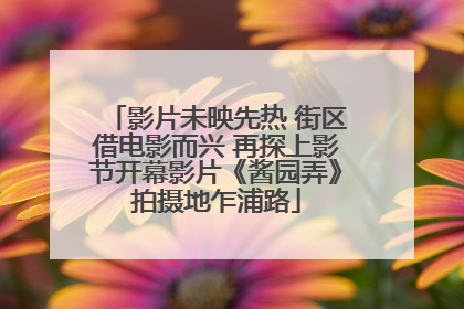 影片未映先热 街区借电影而兴 再探上影节开幕影片《酱园弄》拍摄地乍浦路