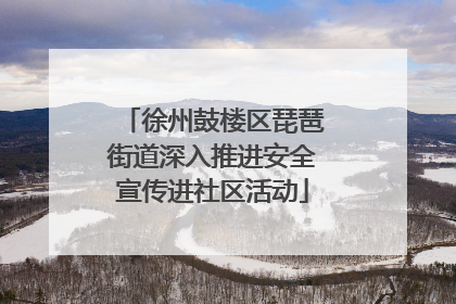 徐州鼓楼区琵琶街道深入推进安全宣传进社区活动