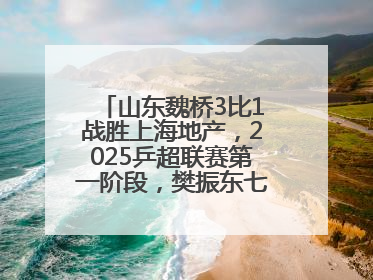 山东魏桥3比1战胜上海地产，2025乒超联赛第一阶段，樊振东七战七胜收官