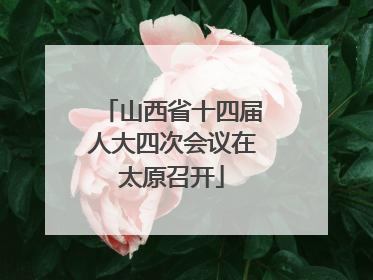 山西省十四届人大四次会议在太原召开