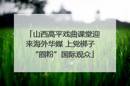 山西高平戏曲课堂迎来海外华媒 上党梆子“圈粉”国际观众