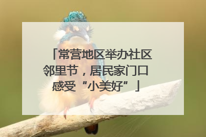 常营地区举办社区邻里节，居民家门口感受“小美好”