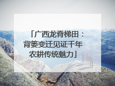 广西龙脊梯田：背篓变迁见证千年农耕传统魅力