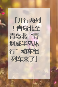开行两列！青岛北至青岛北“青烟威半岛环行”动车组列车来了