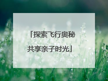 探索飞行奥秘 共享亲子时光