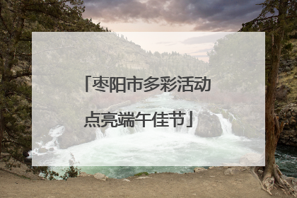 枣阳市多彩活动点亮端午佳节