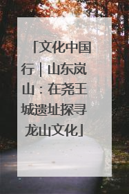 文化中国行｜山东岚山：在尧王城遗址探寻龙山文化