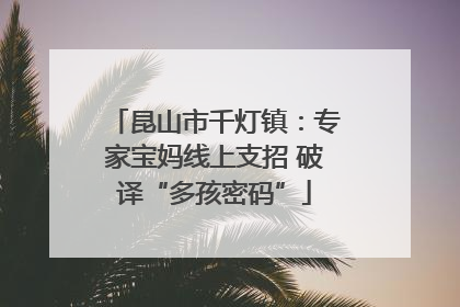 昆山市千灯镇：专家宝妈线上支招 破译“多孩密码”