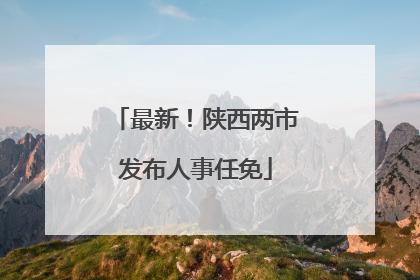 最新！陕西两市发布人事任免