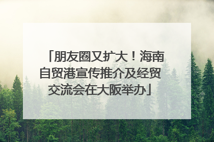 朋友圈又扩大！海南自贸港宣传推介及经贸交流会在大阪举办