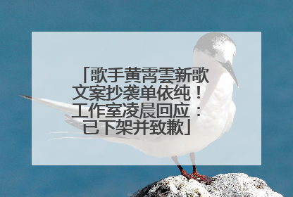 歌手黄霄雲新歌文案抄袭单依纯！工作室凌晨回应：已下架并致歉
