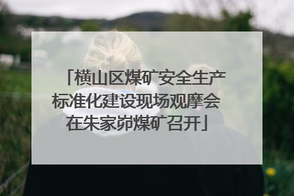 横山区煤矿安全生产标准化建设现场观摩会在朱家峁煤矿召开