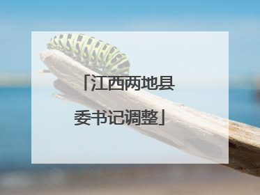 江西两地县委书记调整