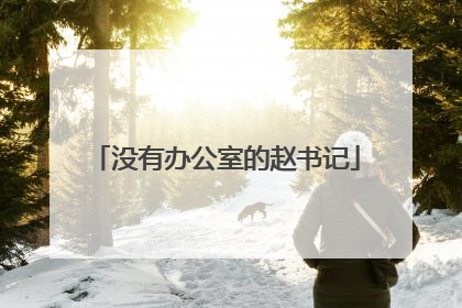 没有办公室的赵书记