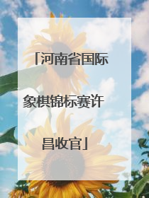 河南省国际象棋锦标赛许昌收官