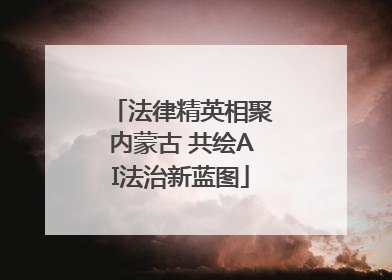 法律精英相聚内蒙古 共绘AI法治新蓝图
