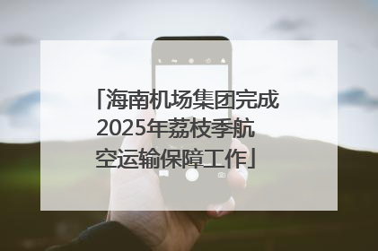 海南机场集团完成2025年荔枝季航空运输保障工作