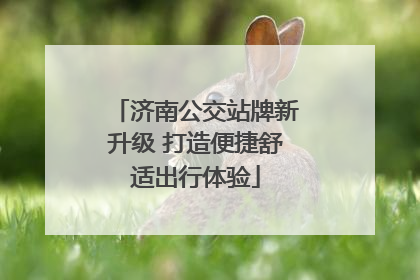 济南公交站牌新升级 打造便捷舒适出行体验