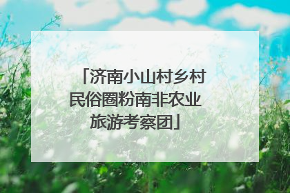 济南小山村乡村民俗圈粉南非农业旅游考察团