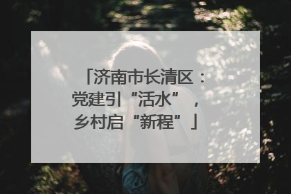 济南市长清区：党建引“活水”，乡村启“新程”