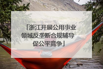 浙江开展公用事业领域反垄断合规辅导 促公平竞争