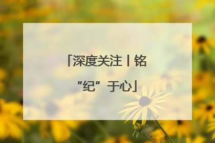 深度关注丨铭“纪”于心