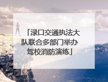 渌口交通执法大队联合多部门举办驾校消防演练