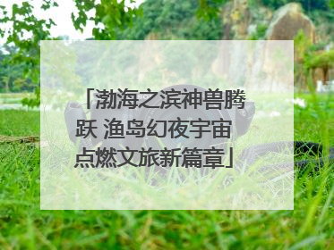 渤海之滨神兽腾跃 渔岛幻夜宇宙点燃文旅新篇章