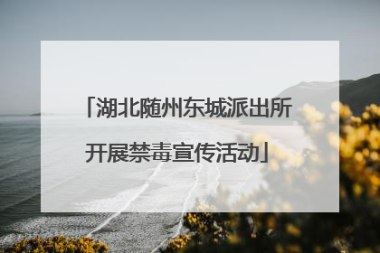 湖北随州东城派出所开展禁毒宣传活动