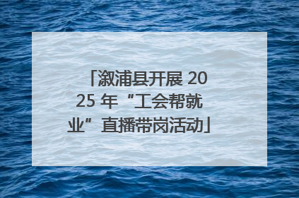 溆浦县开展 2025 年“工会帮就业”直播带岗活动