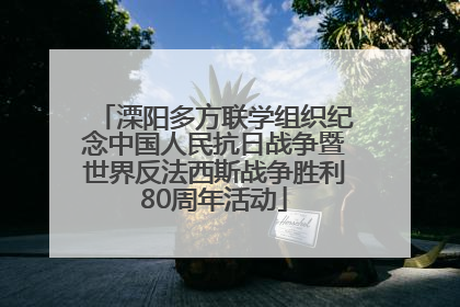 溧阳多方联学组织纪念中国人民抗日战争暨世界反法西斯战争胜利80周年活动