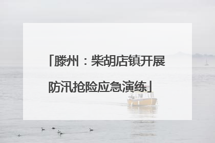 滕州：柴胡店镇开展防汛抢险应急演练