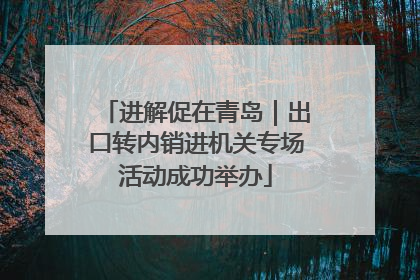 进解促在青岛｜出口转内销进机关专场活动成功举办