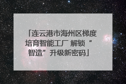 连云港市海州区梯度培育智能工厂 解锁“智造”升级新密码