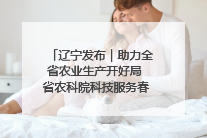 辽宁发布｜助力全省农业生产开好局 省农科院科技服务春耕备耕成效显著