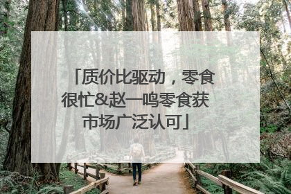 质价比驱动，零食很忙&赵一鸣零食获市场广泛认可