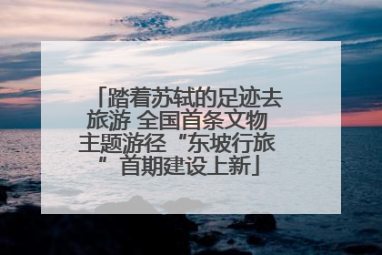 踏着苏轼的足迹去旅游 全国首条文物主题游径“东坡行旅”首期建设上新