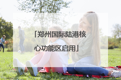 郑州国际陆港核心功能区启用