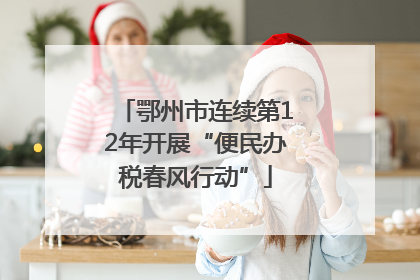 鄂州市连续第12年开展“便民办税春风行动”