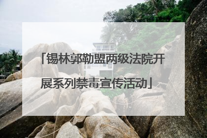 锡林郭勒盟两级法院开展系列禁毒宣传活动