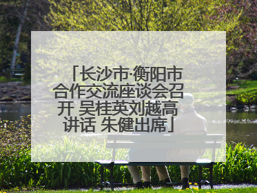 长沙市·衡阳市合作交流座谈会召开 吴桂英刘越高讲话 朱健出席