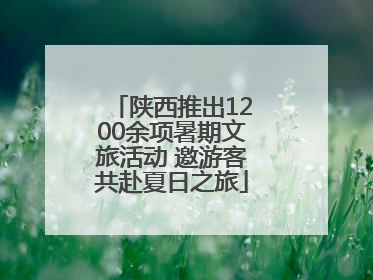 陕西推出1200余项暑期文旅活动 邀游客共赴夏日之旅