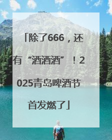 除了666，还有“酒酒酒”！2025青岛啤酒节首发燃了