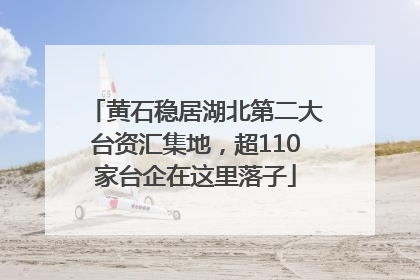 黄石稳居湖北第二大台资汇集地，超110家台企在这里落子