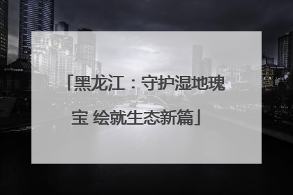 黑龙江：守护湿地瑰宝 绘就生态新篇